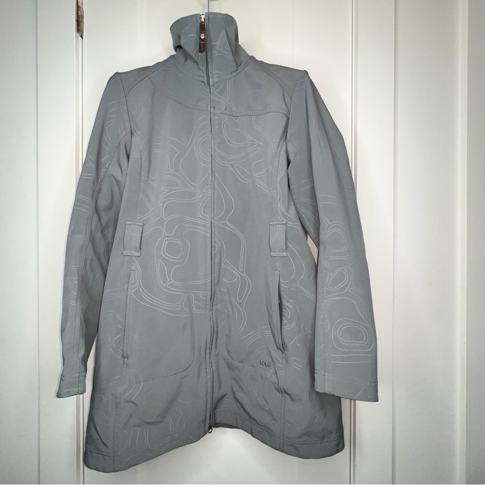 Lole Rain resistant fleece lined Jacket *Belt Missing*